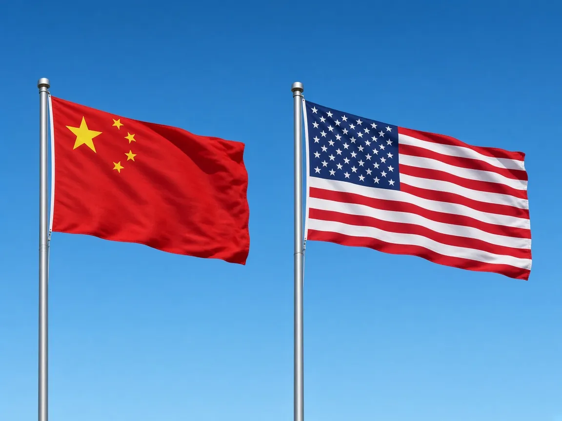 Flags of China and the United States