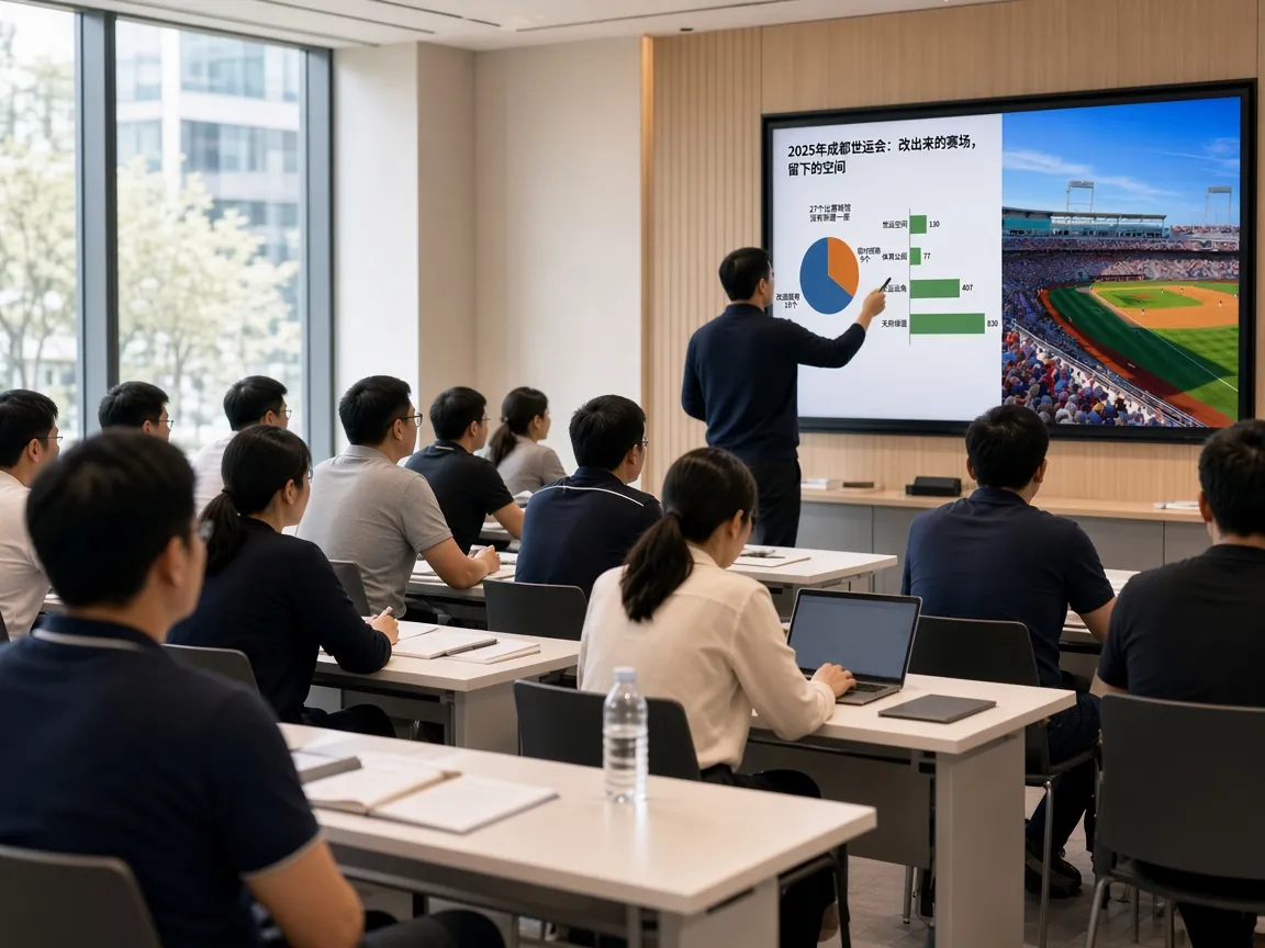 Sports industry professional training session